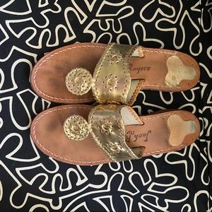 Gold 8 M Jack Rogers Sandals